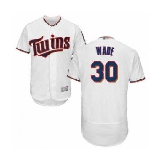 Men's Minnesota Twins #30 LaMonte Wade White Home Flex Base Authentic Collection Baseball Player Jersey