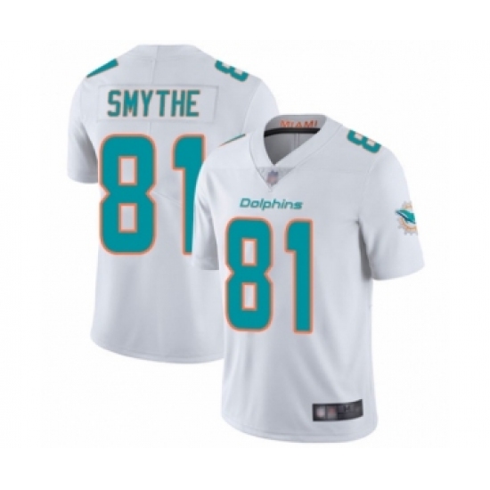 Youth Miami Dolphins #81 Durham Smythe White Vapor Untouchable Limited Player Football Jersey - Ujersey
