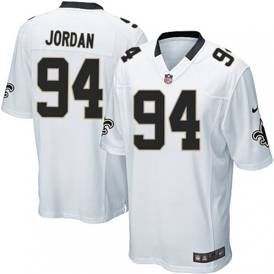 Men's Nike New Orleans Saints #94 Cameron Jordan Game White NFL Jersey - Ujersey