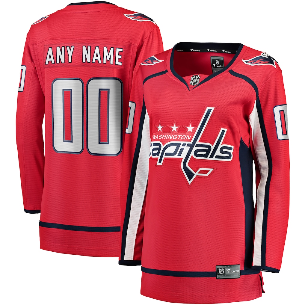 Women's Washington Capitals Fanatics Red Home Breakaway Custom Jersey - ujerseystore