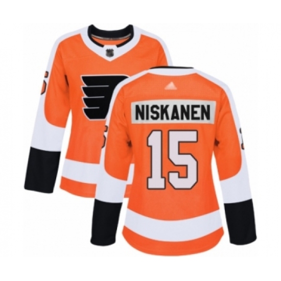 Women's Philadelphia Flyers #15 Matt Niskanen Authentic Orange Home Hockey Jersey - Ujersey