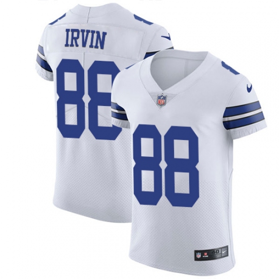 Men's Nike Dallas Cowboys #88 Michael Irvin Elite White NFL Jersey - Ujersey