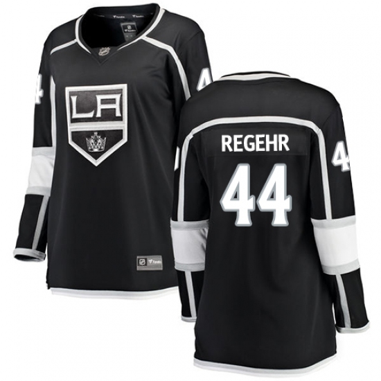 Women's Los Angeles Kings #44 Robyn Regehr Authentic Black Home Fanatics Branded Breakaway NHL Jersey - Ujersey
