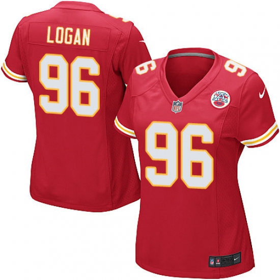 Women's Nike Kansas City Chiefs #96 Bennie Logan Game Red Team Color NFL Jersey - Ujersey