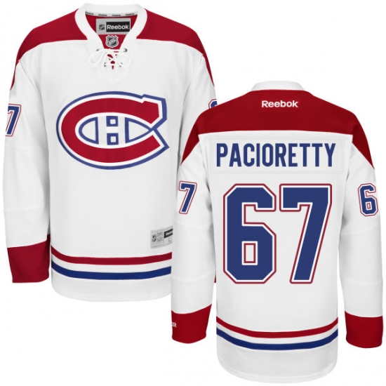 Youth Reebok Montreal Canadiens #67 Max Pacioretty Authentic White Away NHL Jersey - Ujersey