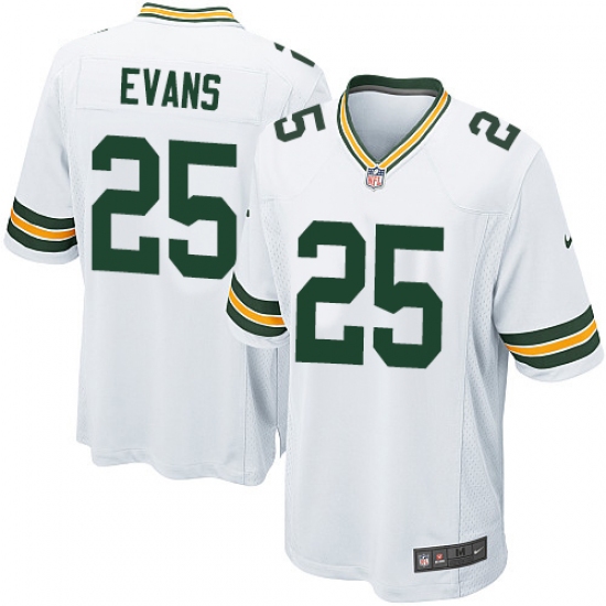 Men's Nike Green Bay Packers #25 Marwin Evans Game White NFL Jersey - Ujersey