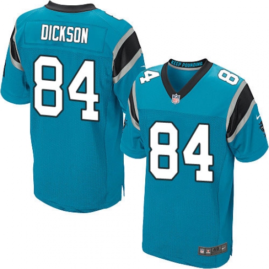 Men's Nike Carolina Panthers #84 Ed Dickson Elite Blue Alternate NFL Jersey - Ujersey