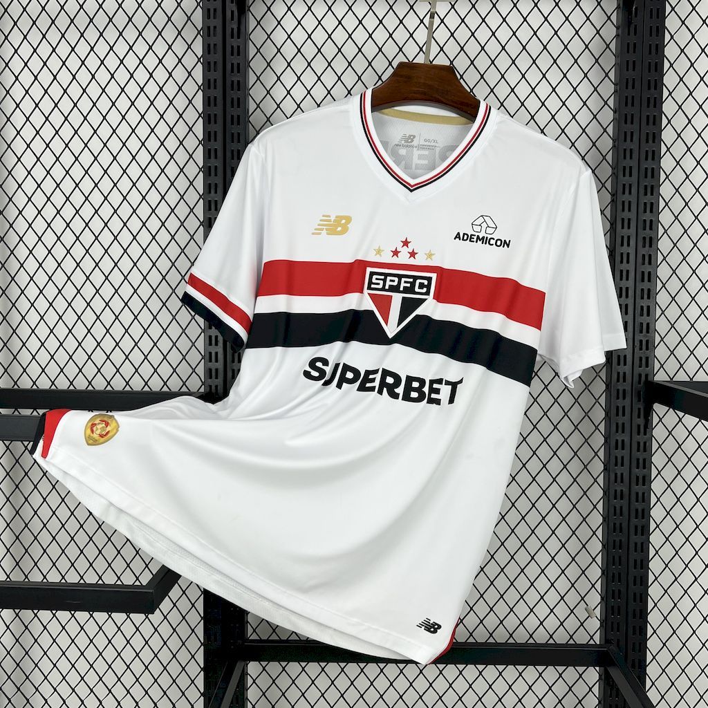Sao Paulo FC Soccer Jersey Home Custom Shirt 2025 - ujerseystore