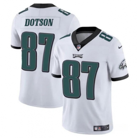 Men's Philadelphia Eagles #87 Jahan Dotson White Vapor Untouchable Limited Stitched Football Jersey - Ujersey