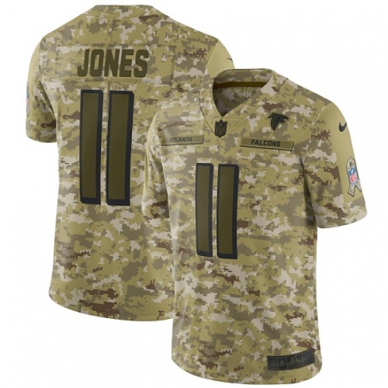 Men's Nike Atlanta Falcons #11 Julio Jones Limited Camo 2018 Salute to Service NFL Jersey - Ujersey