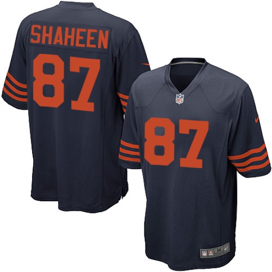 Men's Nike Chicago Bears #87 Adam Shaheen Game Navy Blue Alternate NFL Jersey - Ujersey