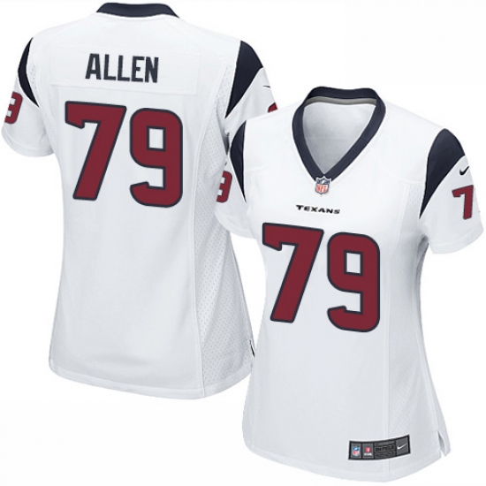 Women's Nike Houston Texans #79 Jeff Allen Game White NFL Jersey - Ujersey