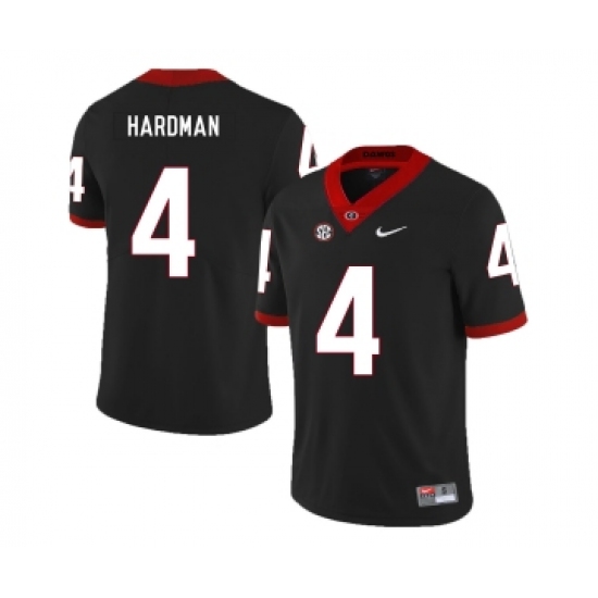 Georgia Bulldogs 4 Mecole Hardman Black Nike College Football Jersey - Ujersey