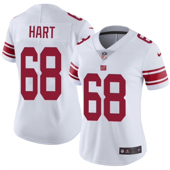 Women's Nike New York Giants #68 Bobby Hart White Vapor Untouchable Limited Player NFL Jersey - Ujersey