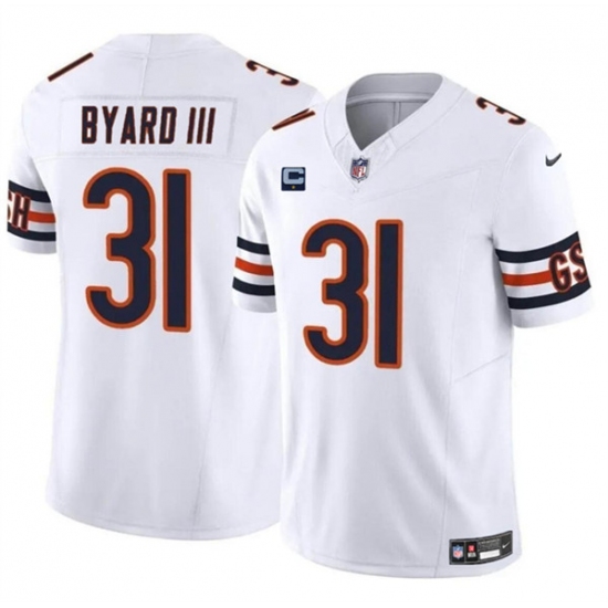 Men's Chicago Bears #31 Kevin Byard III White 2024 F.U.S.E. With 1-star C Vapor Untouchable Limited Football Stitched Jersey - Ujersey