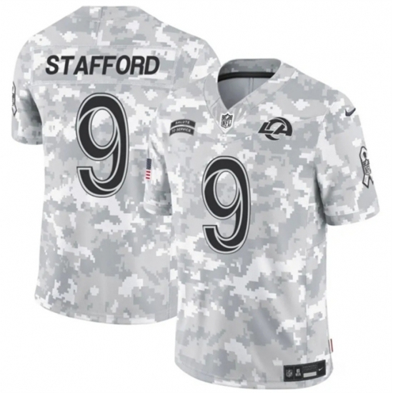 Youth Los Angeles Rams #9 Matthew Stafford 2024 F U S E Arctic Camo Salute To Service Limited Stitched Football Jersey - Ujersey