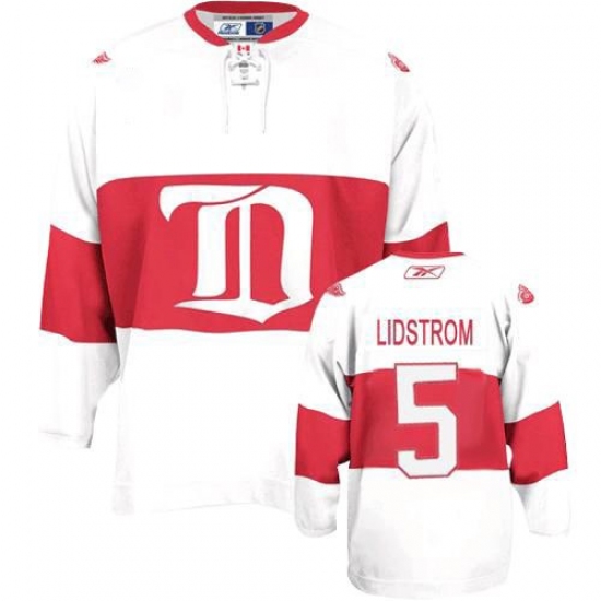 Women's Reebok Detroit Red Wings #5 Nicklas Lidstrom Authentic White Third NHL Jersey - Ujersey
