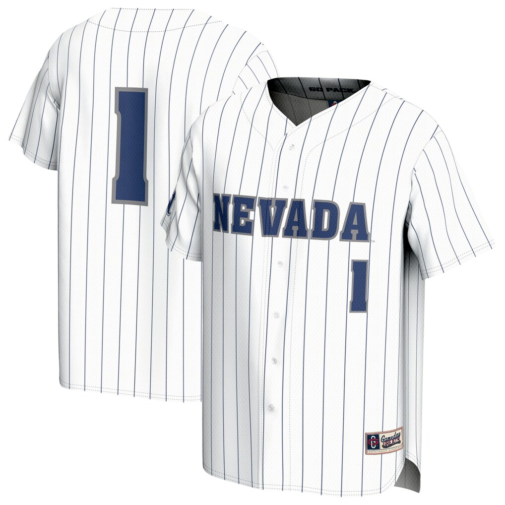 Unisex GameDay Greats White Nevada Wolf Pack Lightweight Baseball Jersey - Ujersey