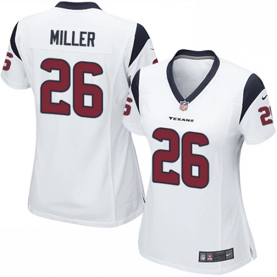Women's Nike Houston Texans #26 Lamar Miller Game White NFL Jersey - Ujersey