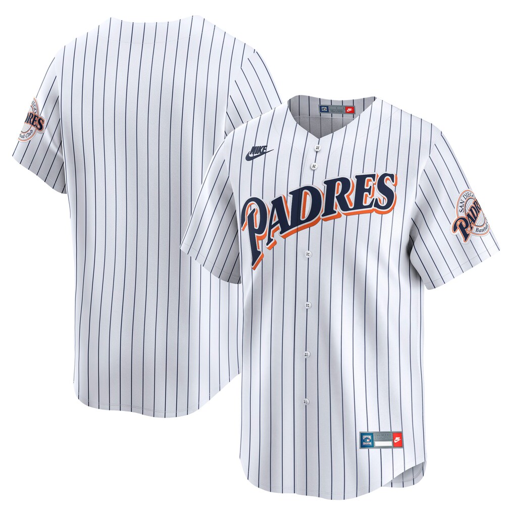 Men's San Diego Padres Nike White Cooperstown Collection Limited Jersey - Ujersey