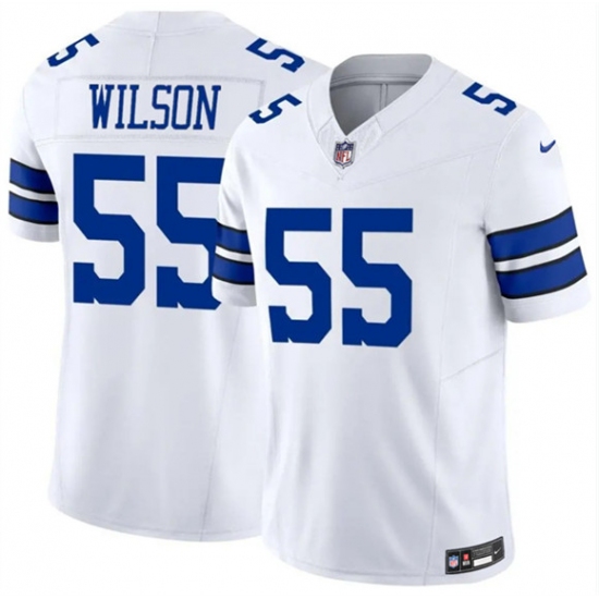 Men's Dallas Cowboys #55 Logan Wilson White 2025 F.U.S.E Vapor Untouchable Limited Football Stitched Jersey - Ujersey