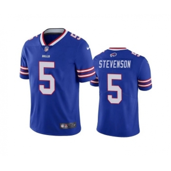 Men's Buffalo Bills #5 Marquez Stevenson Royal Vapor Untouchable Limited Stitched Jersey - Ujersey