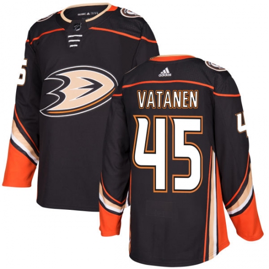 Youth Adidas Anaheim Ducks #45 Sami Vatanen Premier Black Home NHL Jersey - Ujersey