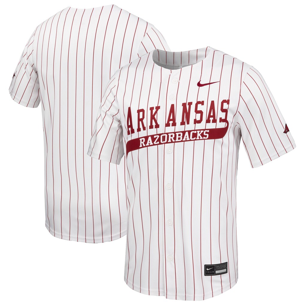 Men's Nike White Arkansas Razorbacks Limited Baseball Jersey - U-jersey