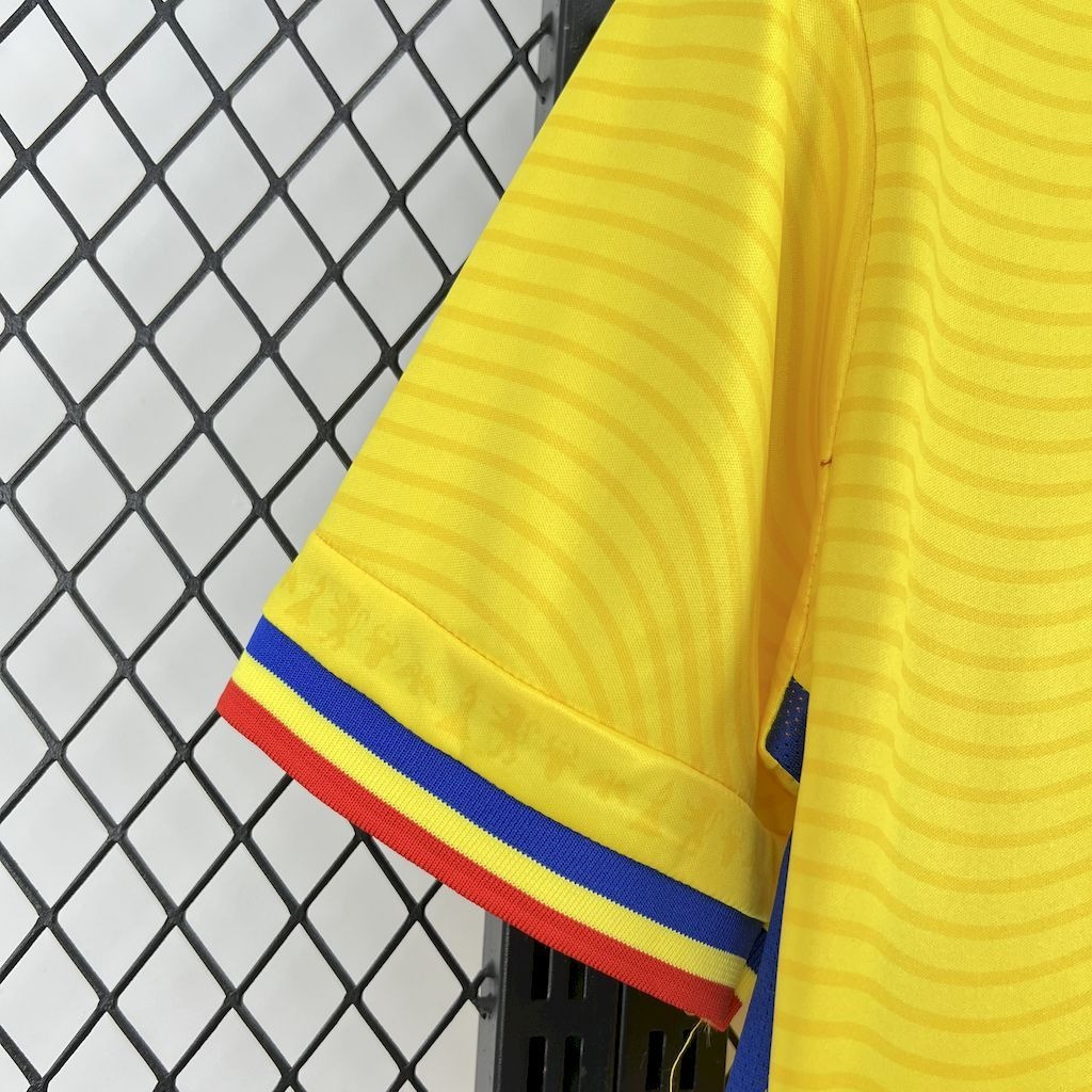 Romania Soccer Jersey Home Custom Shirt 2025/26 - ujerseystore