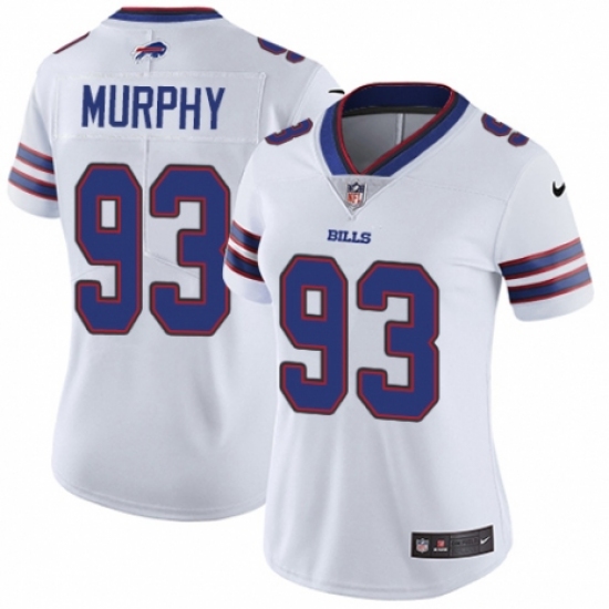 Women's Nike Buffalo Bills #93 Trent Murphy White Vapor Untouchable Limited Player NFL Jersey - Ujersey