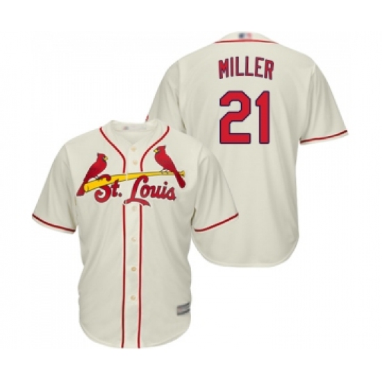 Men's St. Louis Cardinals #21 Andrew Miller Replica Cream Alternate Cool Base Baseball Jersey - Ujersey