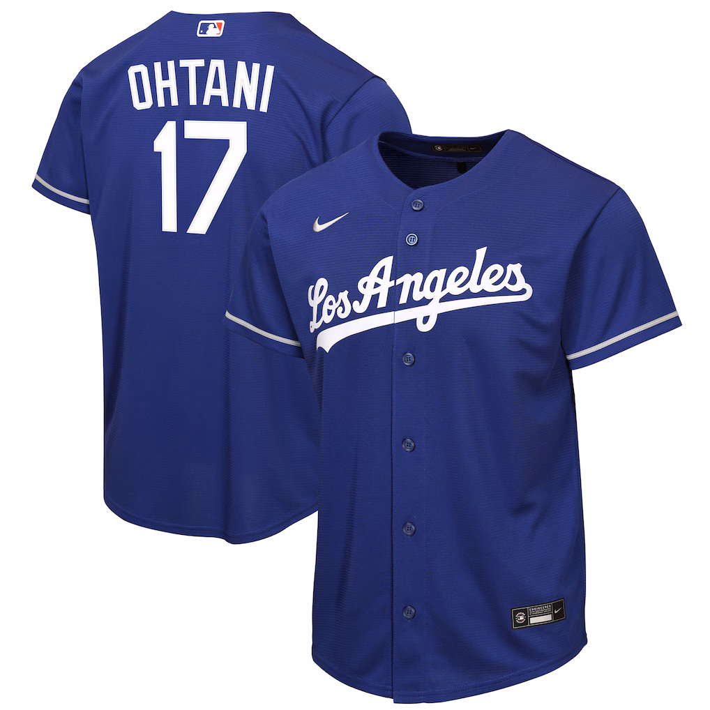 Youth Los Angeles Dodgers Shohei Ohtani Nike Royal Alternate Replica Jersey - Vujersey Los Angeles Rams