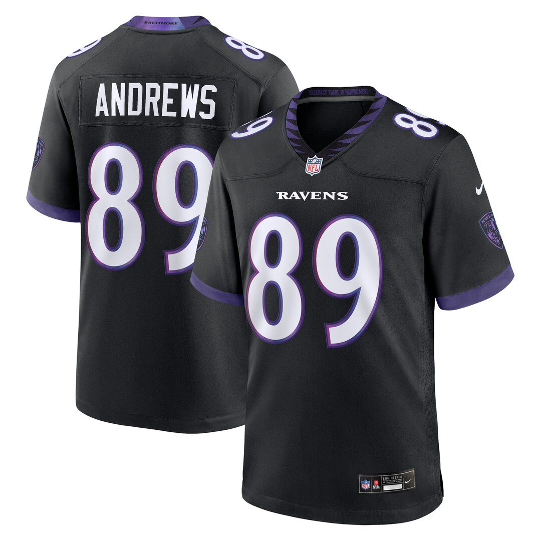 Men's Baltimore Ravens Mark Andrews Nike Black Alternate Game Jersey - Ujersey