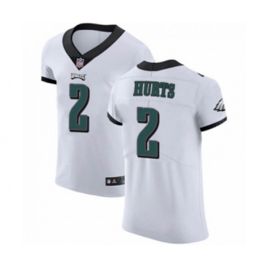 Philadelphia Eagles #2 Jalen Hurts White Vapor Untouchable Elite Player Football Jersey - Ujersey