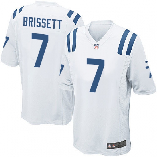 Men's Nike Indianapolis Colts #7 Jacoby Brissett Game White NFL Jersey