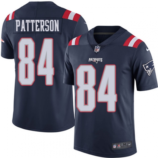 Youth Nike New England Patriots #84 Cordarrelle Patterson Limited Navy Blue Rush Vapor Untouchable NFL Jersey - Ujersey