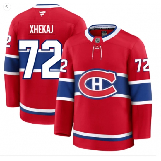 Men's Montreal Canadiens #72 Arber Xheka Fanatics Premium Home Jersey - Ujersey