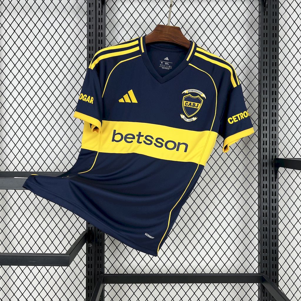 Boca Juniors Soccer Jersey Home Custom Shirt 2025/26 - 120th Anniversary - ujerseystore