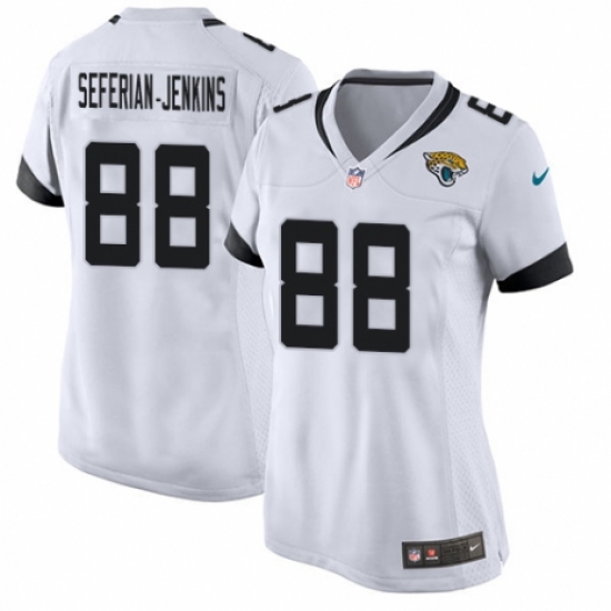 Women's Nike Jacksonville Jaguars #88 Austin Seferian-Jenkins Game White NFL Jersey - Ujersey