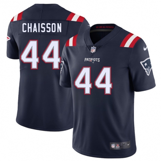 Men's New England Patriots #44 K'Lavon Chaisson Navy 2025 Vapor Limited Football Stitched Jersey - Ujersey