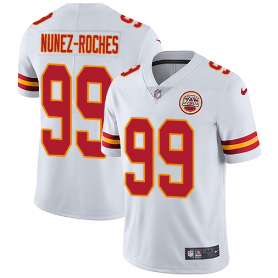 Men's Nike Kansas City Chiefs #99 Rakeem Nunez-Roches White Vapor Untouchable Limited Player NFL Jersey - Ujersey
