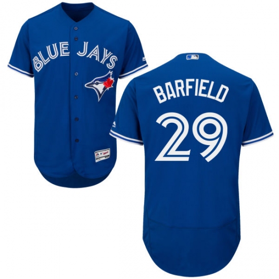 Men's Majestic Toronto Blue Jays #29 Jesse Barfield Royal Blue Flexbase Authentic Collection MLB Jersey - Ujersey