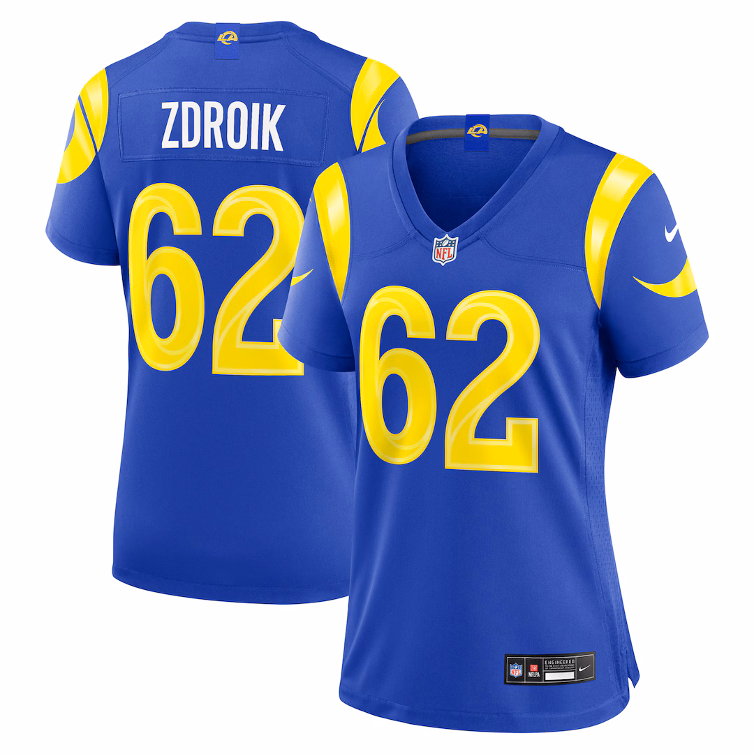 Women's Los Angeles Rams Payton Zdroik Nike Royal Team Game Jersey