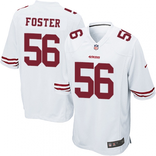 Men's Nike San Francisco 49ers #56 Reuben Foster Game White NFL Jersey - Ujersey