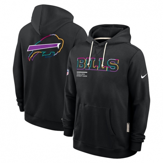 Men's Buffalo Bills Black 2025 Crucial Catch Dri-FIT Hoodie - Ujersey