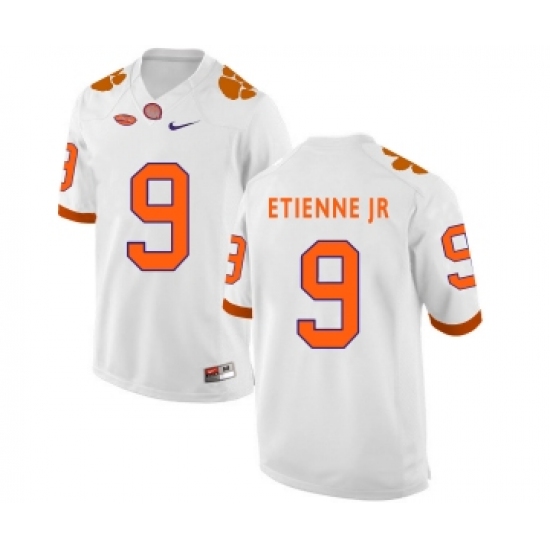 Clemson Tigers 9 Travis Etienne Jr White College Football Jersey - Ujersey