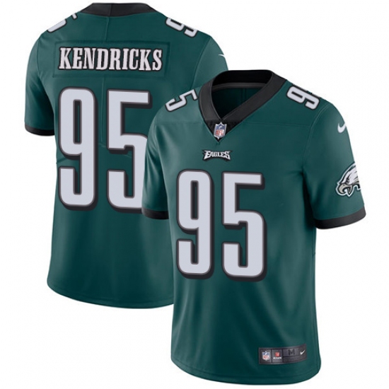 Youth Nike Philadelphia Eagles #95 Mychal Kendricks Midnight Green Team Color Vapor Untouchable Limited Player NFL Jersey - Ujersey