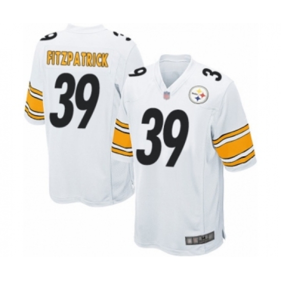 Men's Pittsburgh Steelers #39 Minkah Fitzpatrick Game White Football Jersey - Ujersey
