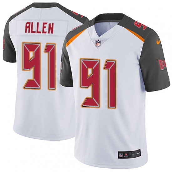 Youth Nike Tampa Bay Buccaneers #91 Beau Allen White Vapor Untouchable Elite Player NFL Jersey - Ujersey