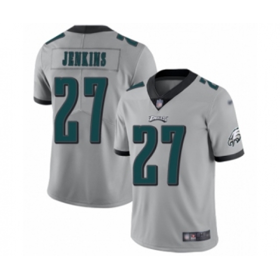Youth Philadelphia Eagles #27 Malcolm Jenkins Limited Silver Inverted Legend Football Jersey - Ujersey